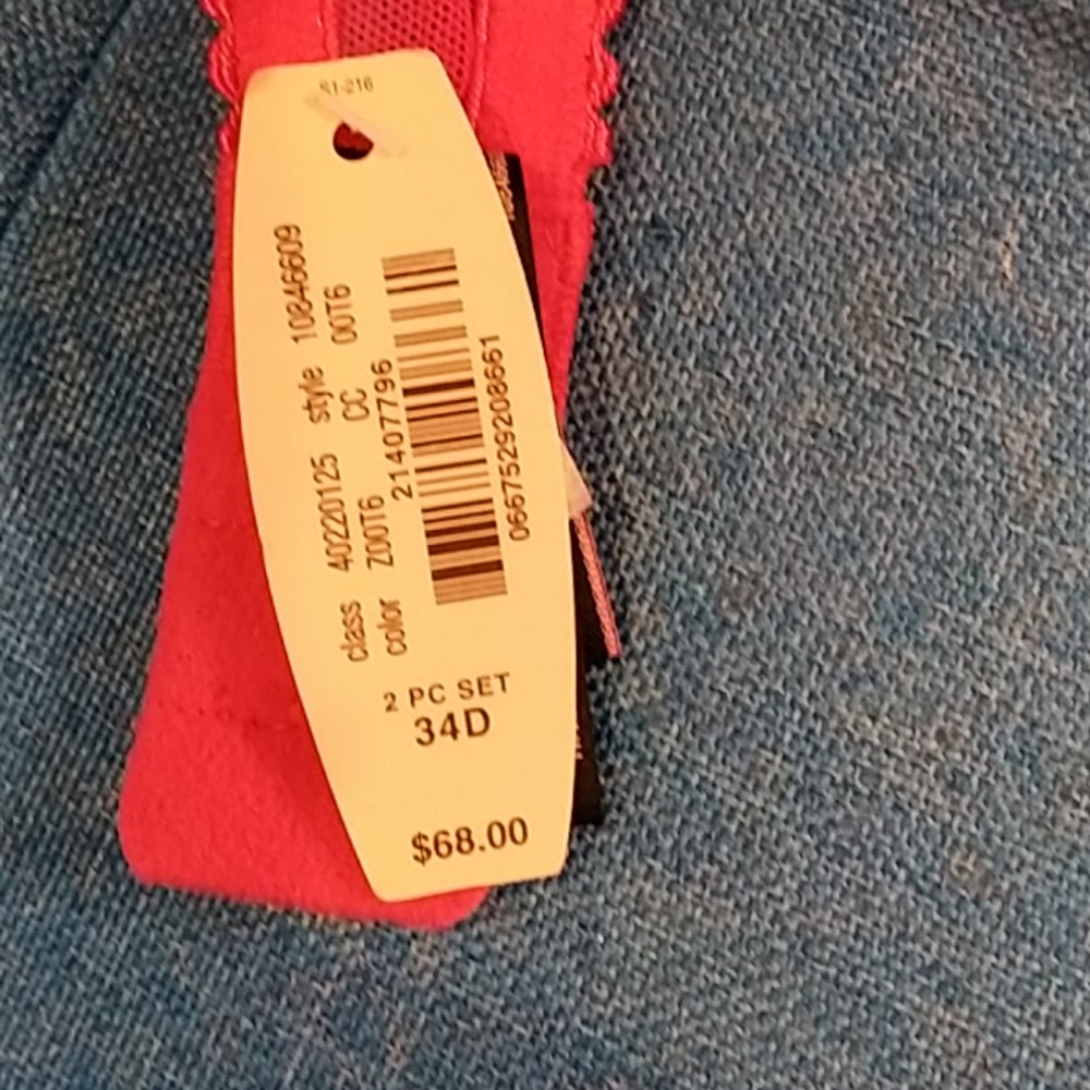 NWT VS Pin Up Style Babydoll Apron Red & Pink 34d - Picture 2 of 6